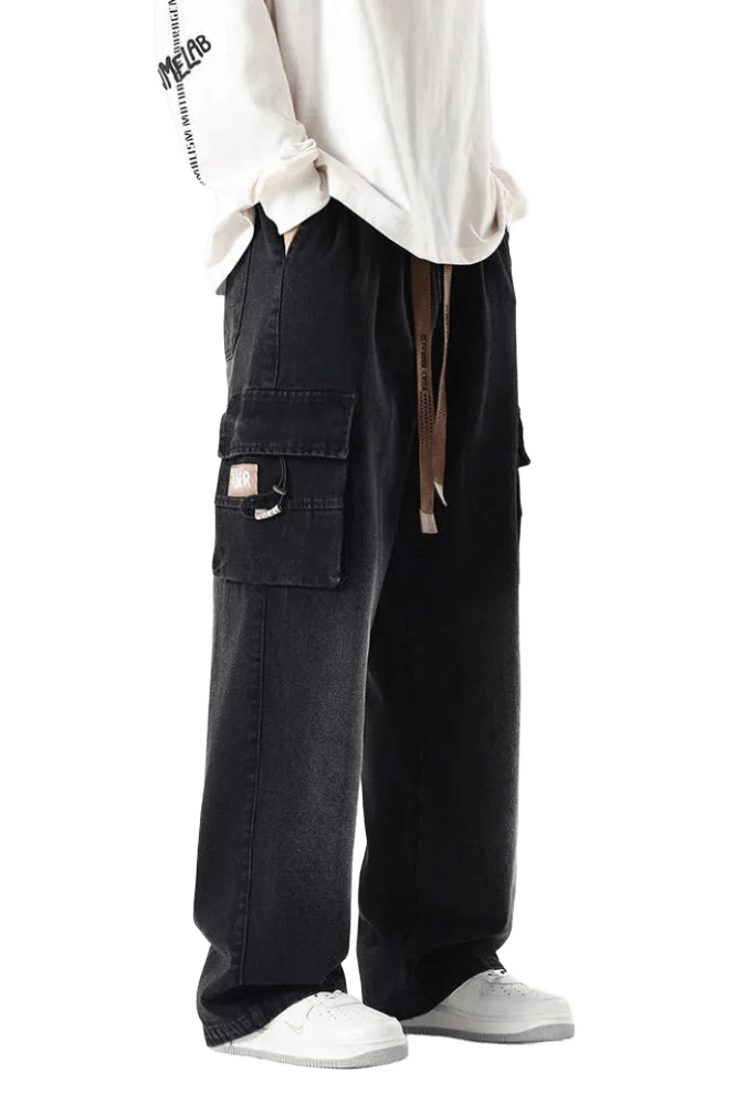 Jean Cargo Grande Taille Noir | Cargonomix