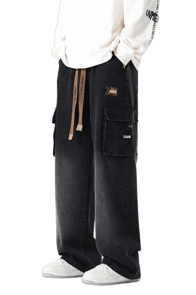Jean Cargo Grande Taille Noir | Cargonomix