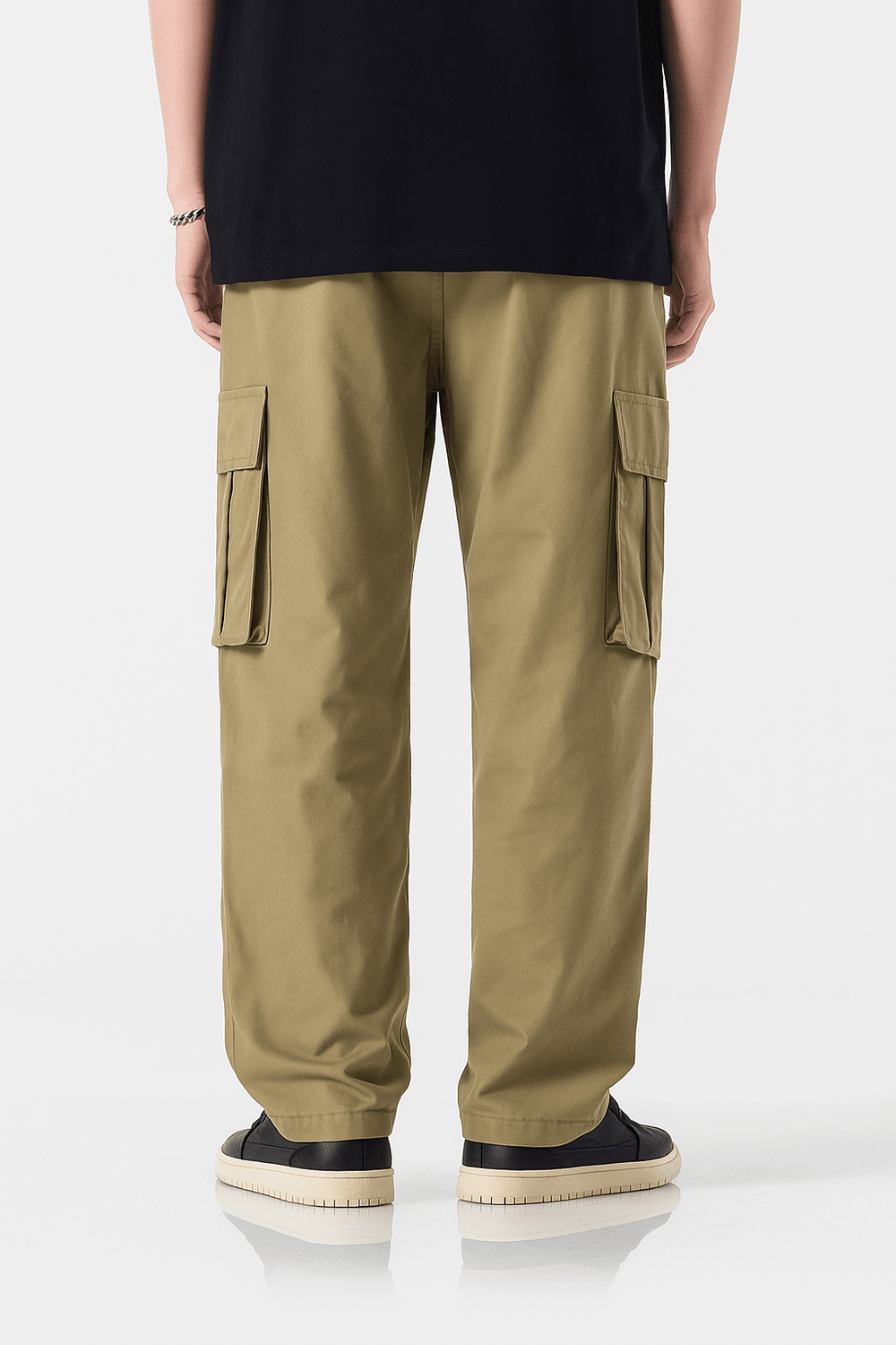Pantalon Cargo Ample Vert | Cargonomix