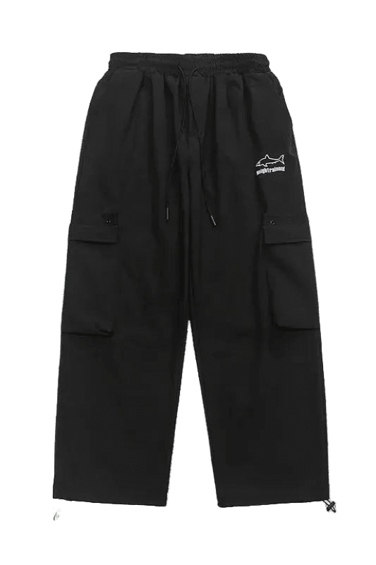 Pantalon Cargo avec Poche Noir | Cargonomix