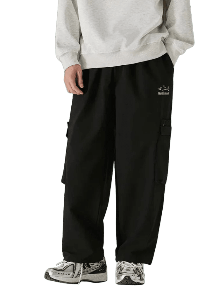 Pantalon Cargo avec Poche Noir | Cargonomix