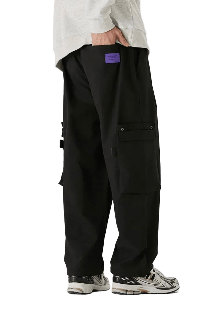Pantalon Cargo avec Poche Noir | Cargonomix