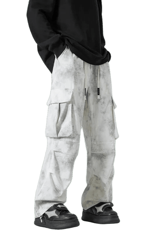 Pantalon Cargo Baggy Blanc | Cargonomix