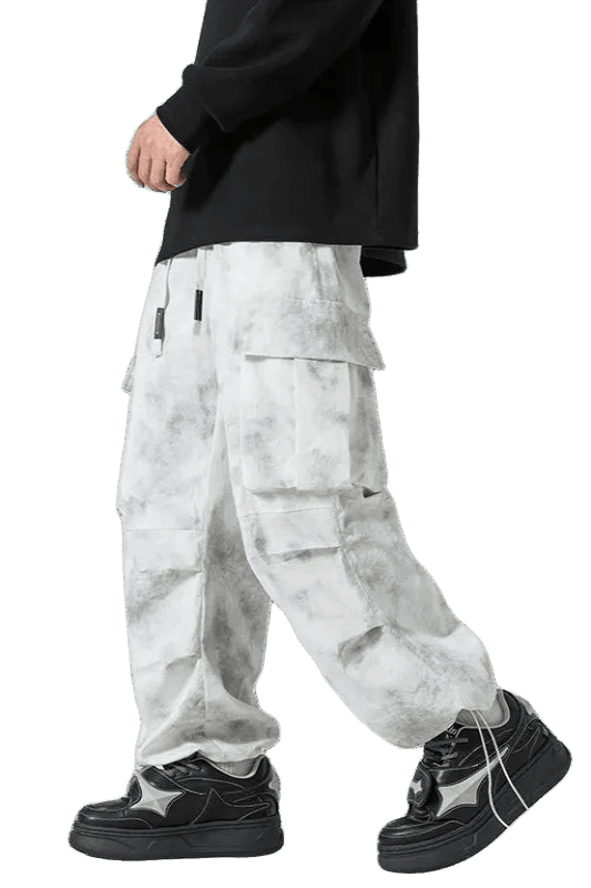 Pantalon Cargo Baggy Blanc | Cargonomix