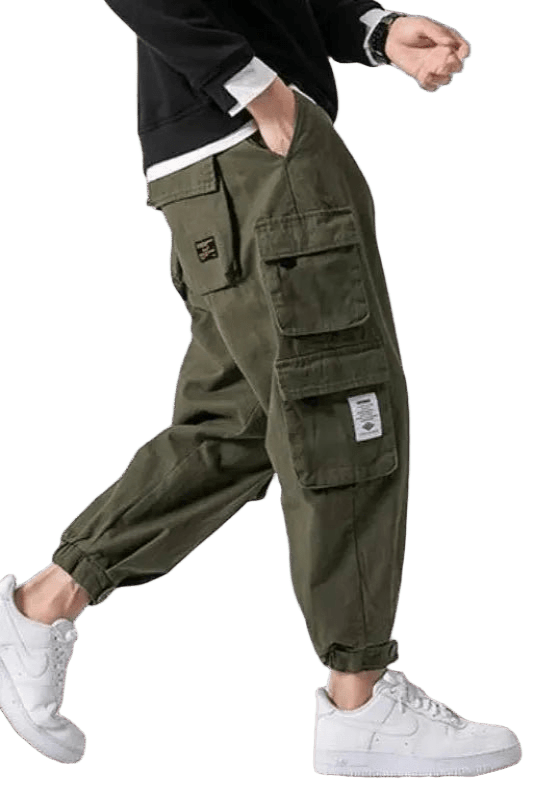 Pantalon Cargo Coréen Vert | Cargonomix