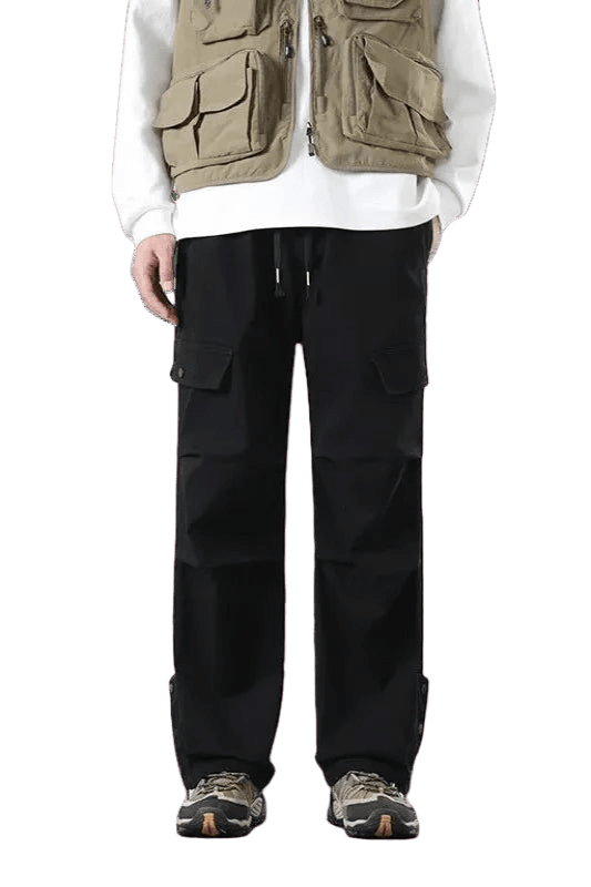Pantalon Cargo Coton Noir | Cargonomix