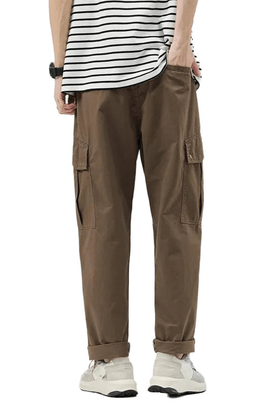 Pantalon Cargo Droit Marron | Cargonomix