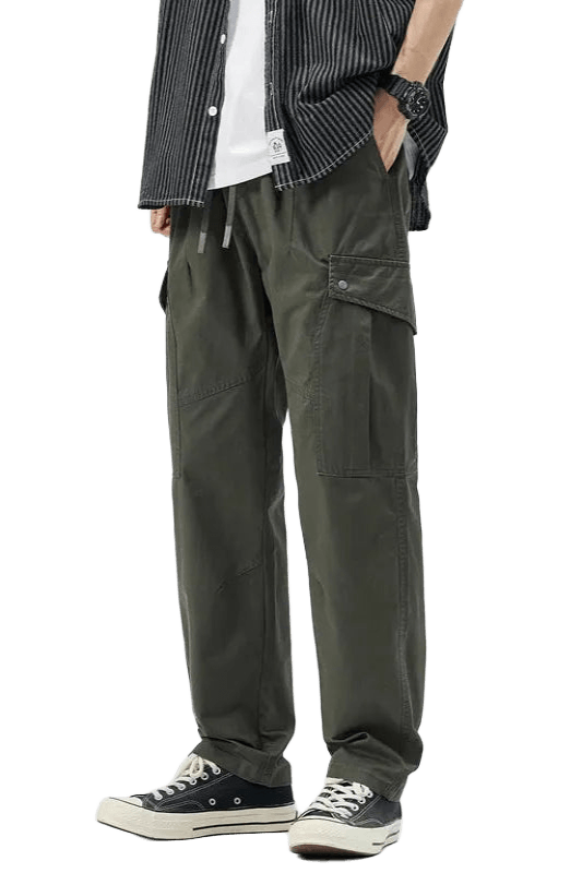 Pantalon Cargo Droit Vert | Cargonomix
