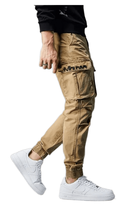 Pantalon Cargo Élastique Beige | Cargonomix