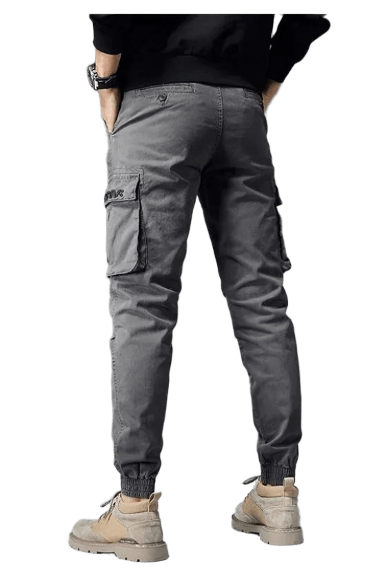 Pantalon Cargo Élastique Gris | Cargonomix