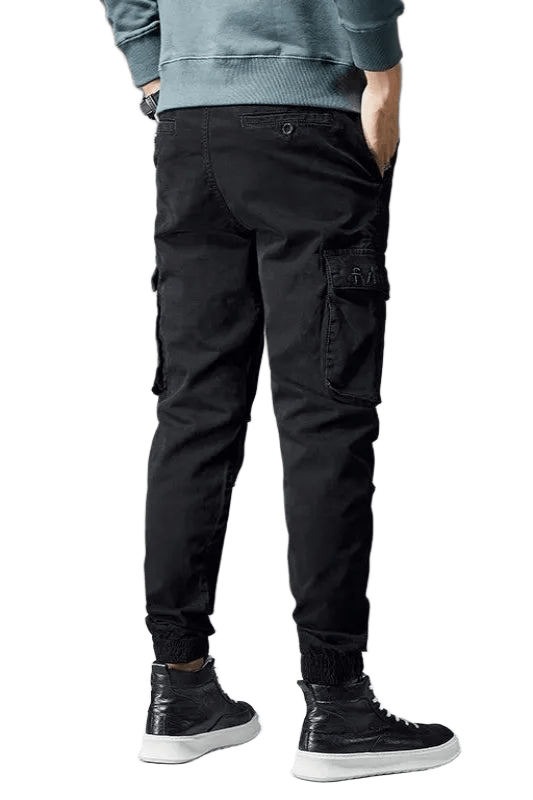 Pantalon Cargo Élastique Noir | Cargonomix