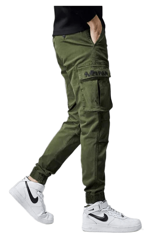Pantalon Cargo Élastique Vert | Cargonomix