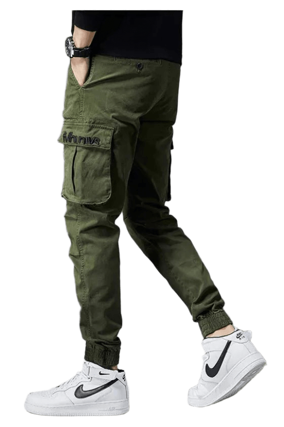 Pantalon Cargo Élastique Vert | Cargonomix