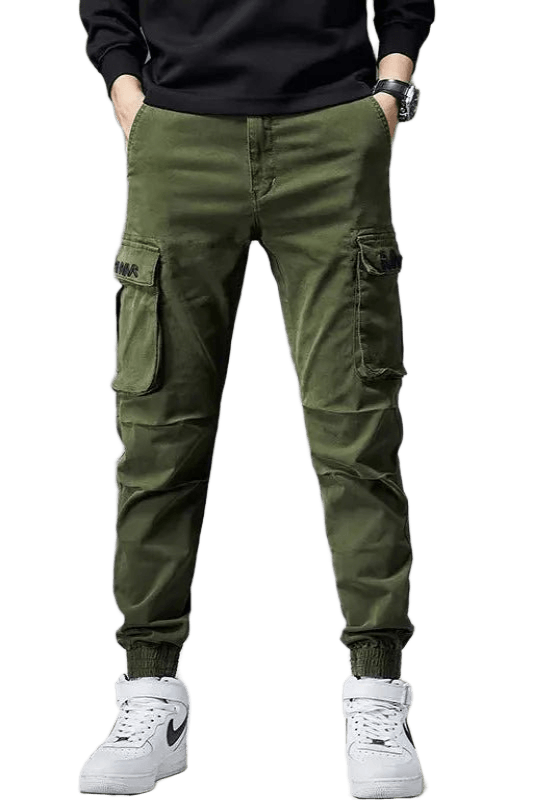 Pantalon Cargo Élastique Vert | Cargonomix