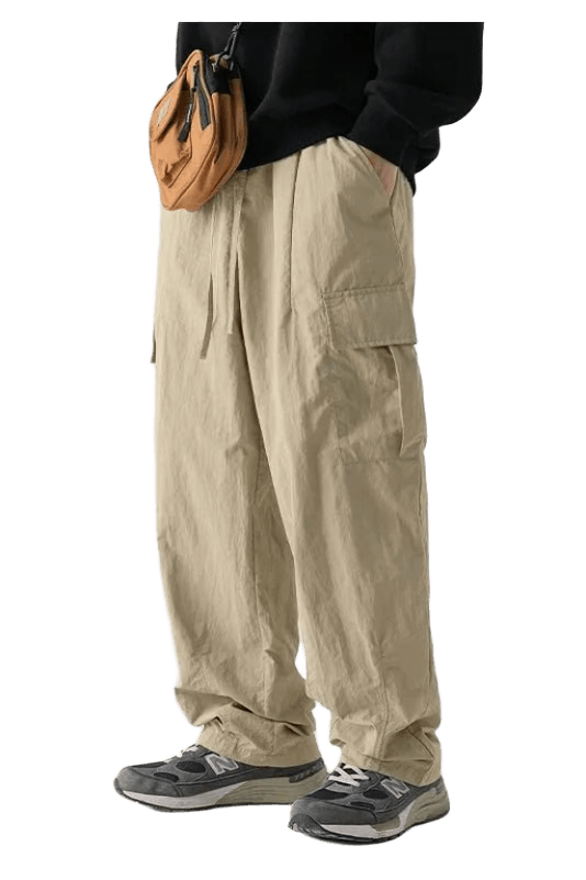 Pantalon Cargo Grande Taille Beige | Cargonomix