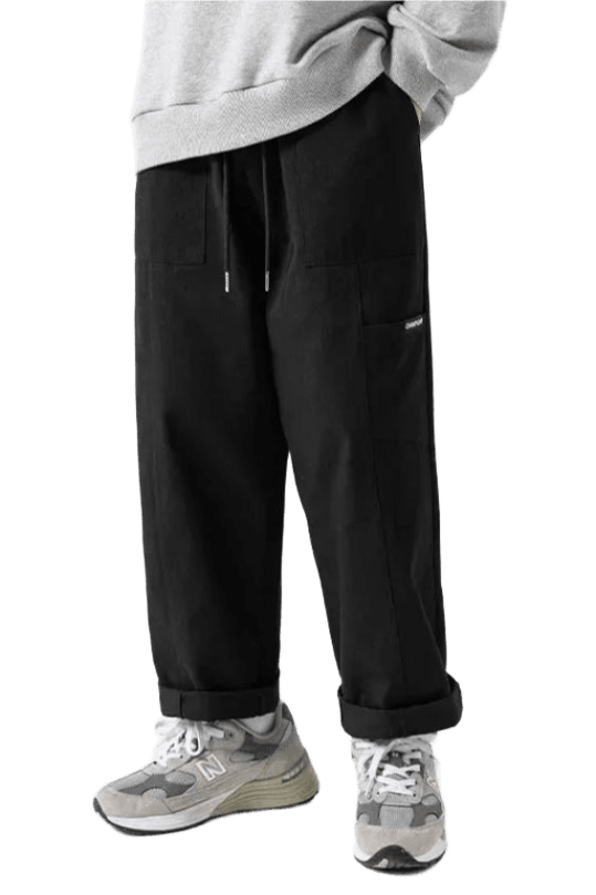 Pantalon Cargo Japonais Polyvalent Noir | Cargonomix