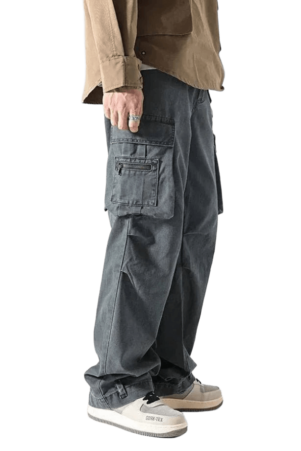 Pantalon Cargo Oversize Gris | Cargonomix