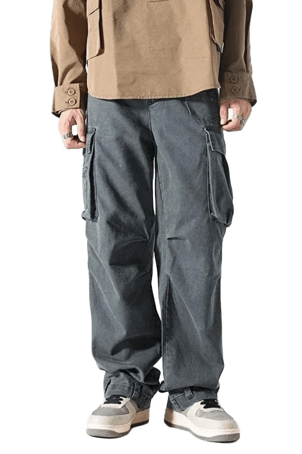 Pantalon Cargo Oversize Gris | Cargonomix
