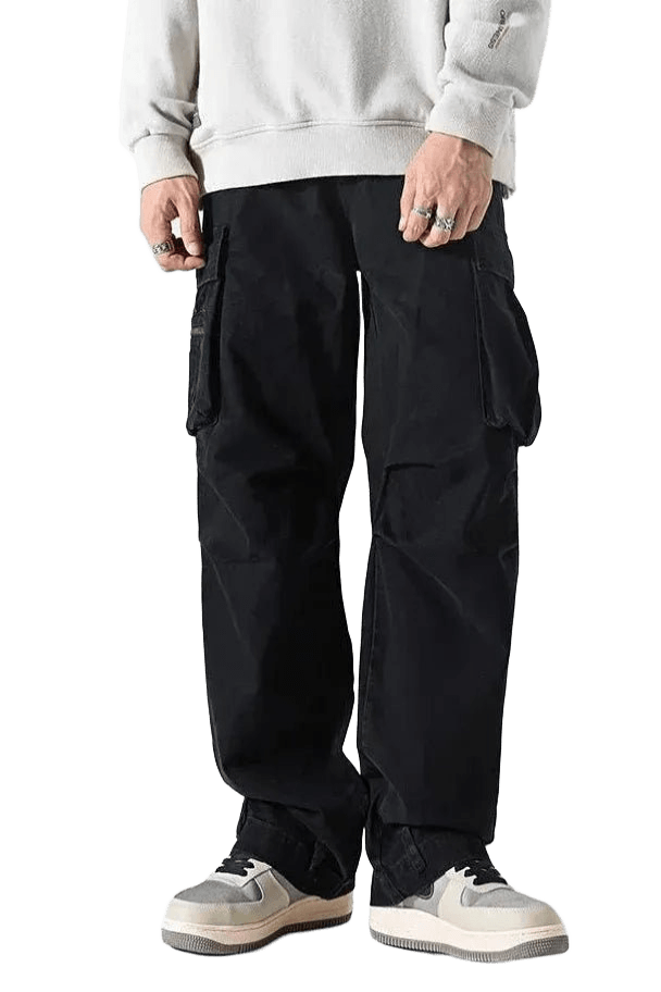 Pantalon Cargo Oversize Noir | Cargonomix