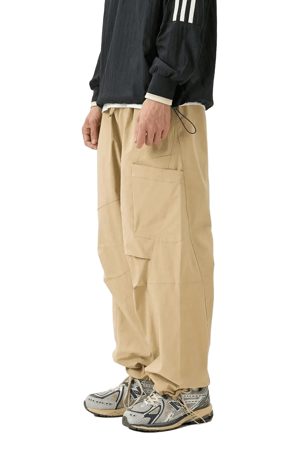 Pantalon Cargo Parachute Beige | Cargonomix