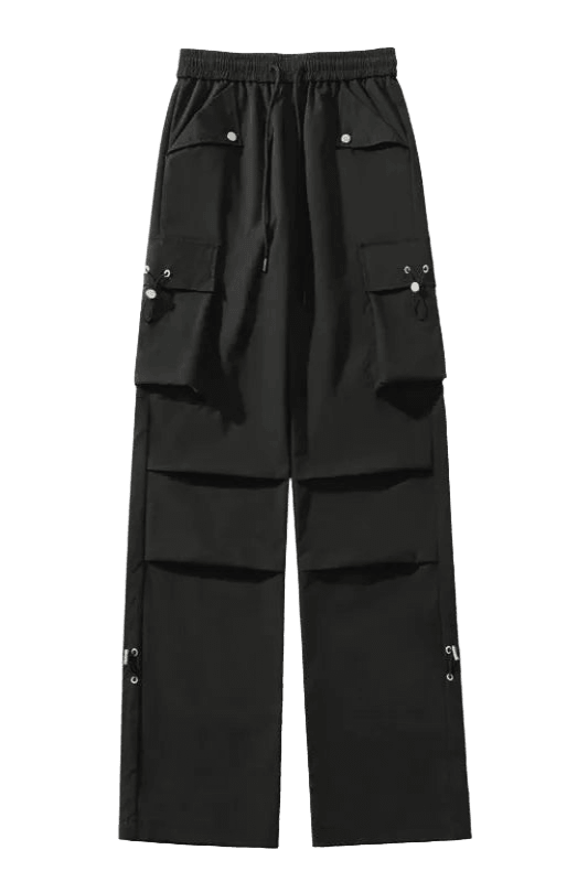Pantalon Cargo Poches Latérales Noir | Cargonomix
