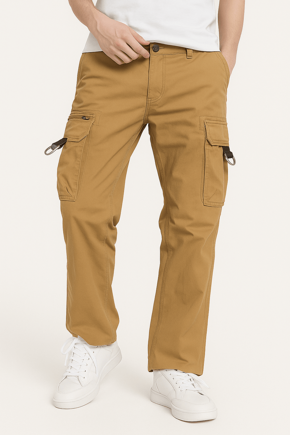 Pantalon Cargo Slim Beige | Cargonomix