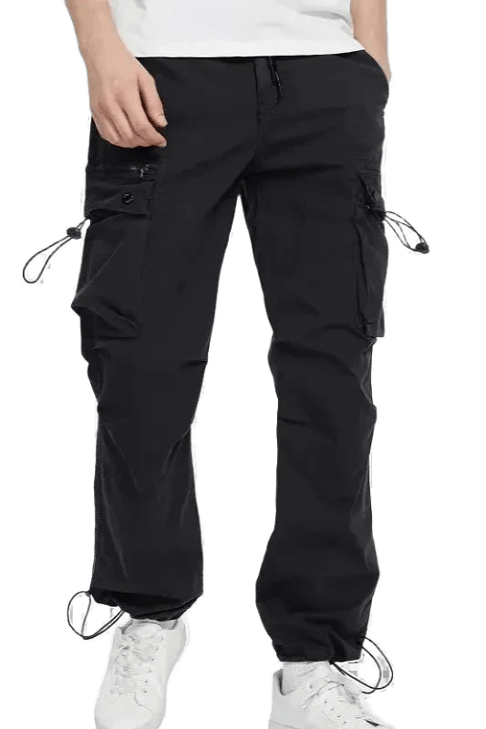 Pantalon Cargo Slim Noir | Cargonomix