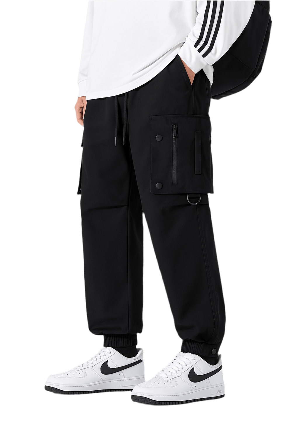 Pantalon Cargo Waterproof Noir | Cargonomix