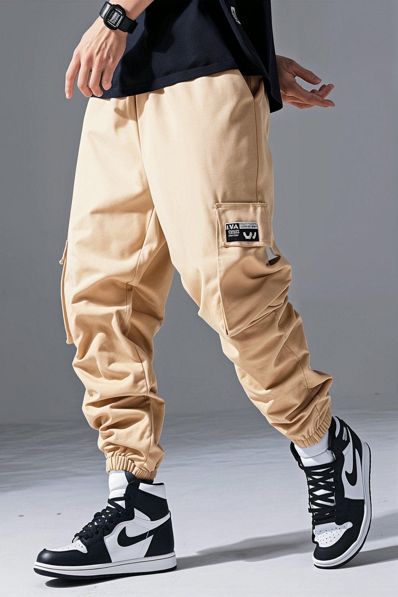 Cargo Casual Beige Baggy Homme - Cargonomix