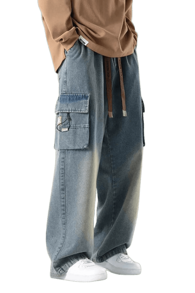 Jean Cargo Grande Taille Bleu Rétro | Cargonomix