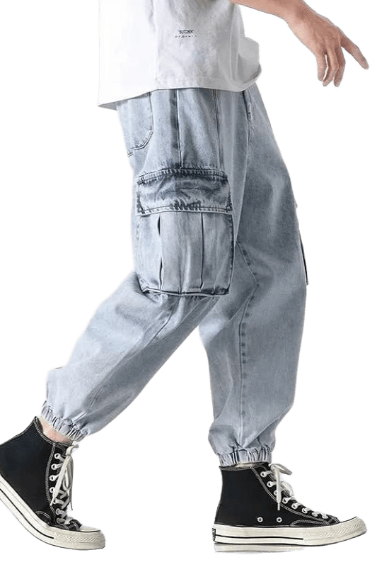 Jean Cargo Jogger Bleu | Cargonomix