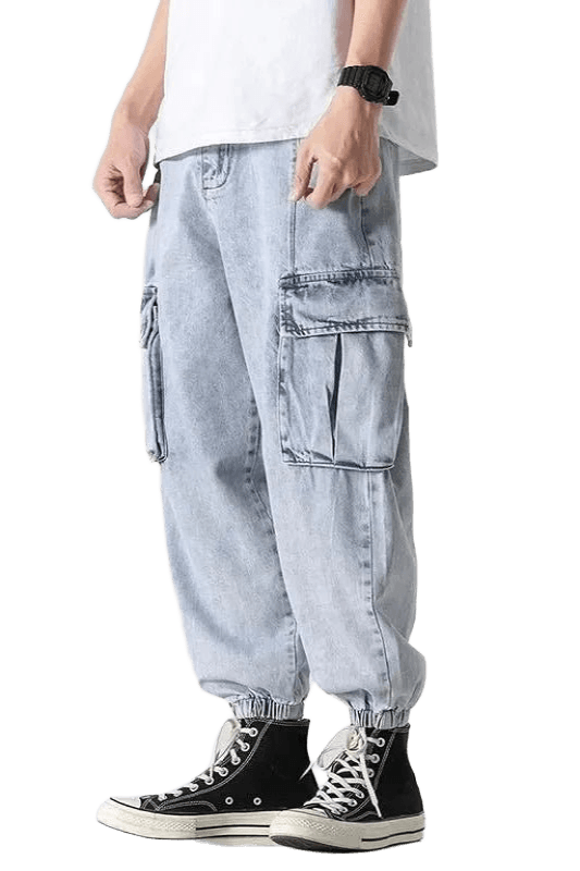 Jean Cargo Jogger Bleu | Cargonomix