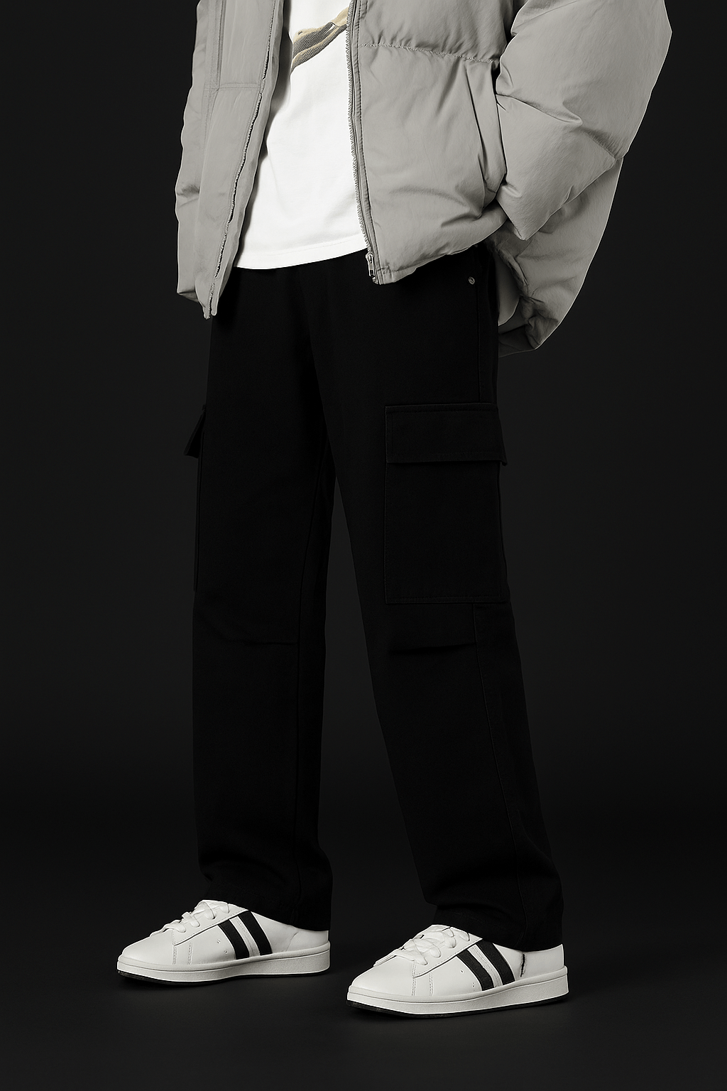 Jean Cargo Vintage Noir | Cargonomix