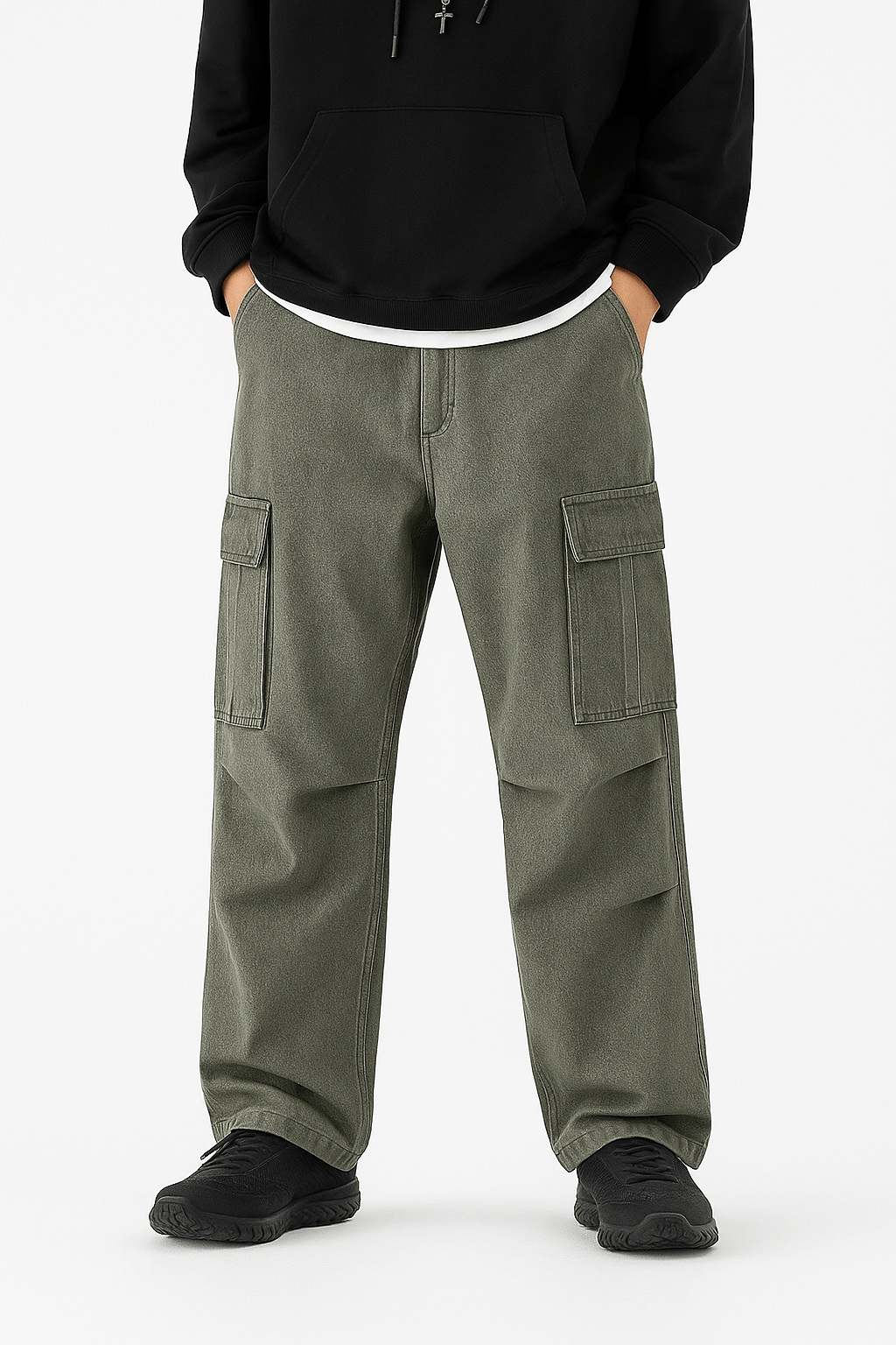 Jean Cargo Vintage Vert | Cargonomix