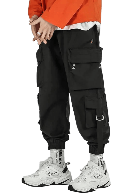 Jogging Cargo Ample Noir | Cargonomix