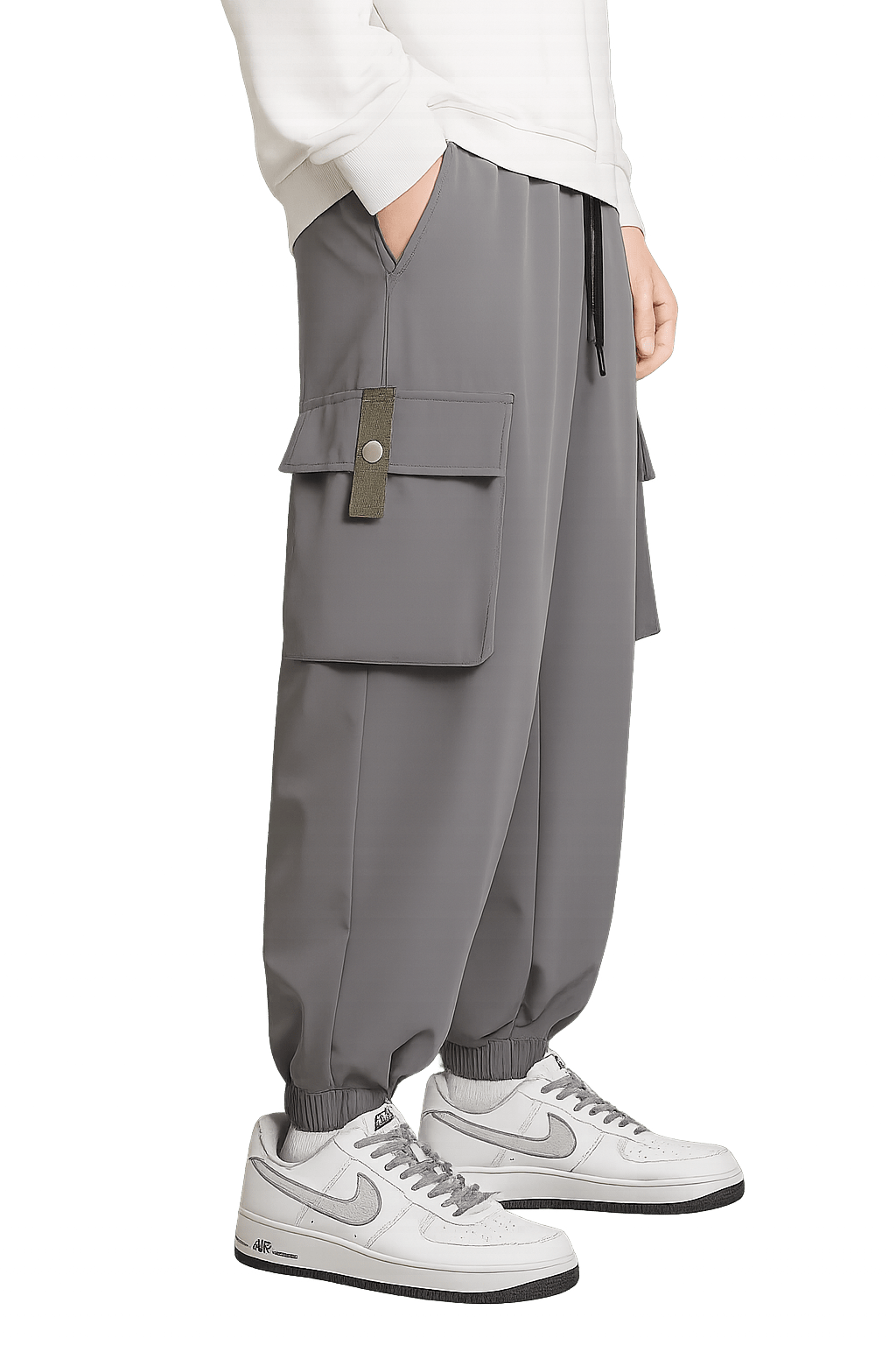 Jogging Cargo Coton Gris | Cargonomix
