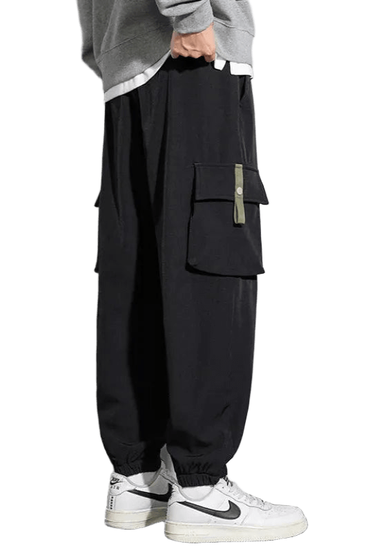 Jogging Cargo Coton Noir | Cargonomix