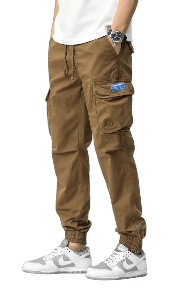 Jogging Cargo Poches Street Marron | Cargonomix