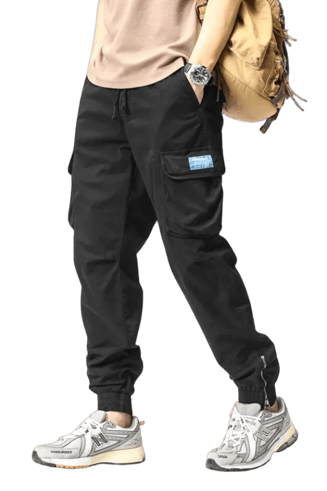 Jogging Cargo Poches Street Noir | Cargonomix