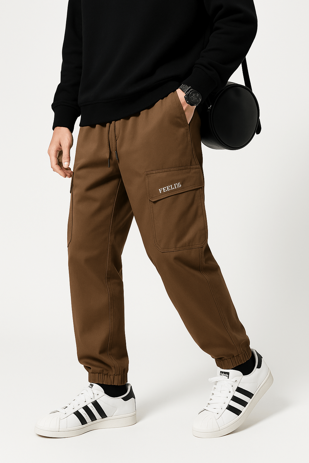 Jogging Cargo Sport Marron | Cargonomix