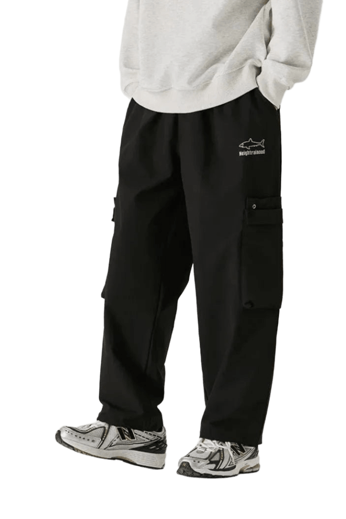 Pantalon Cargo avec Poche Noir | Cargonomix