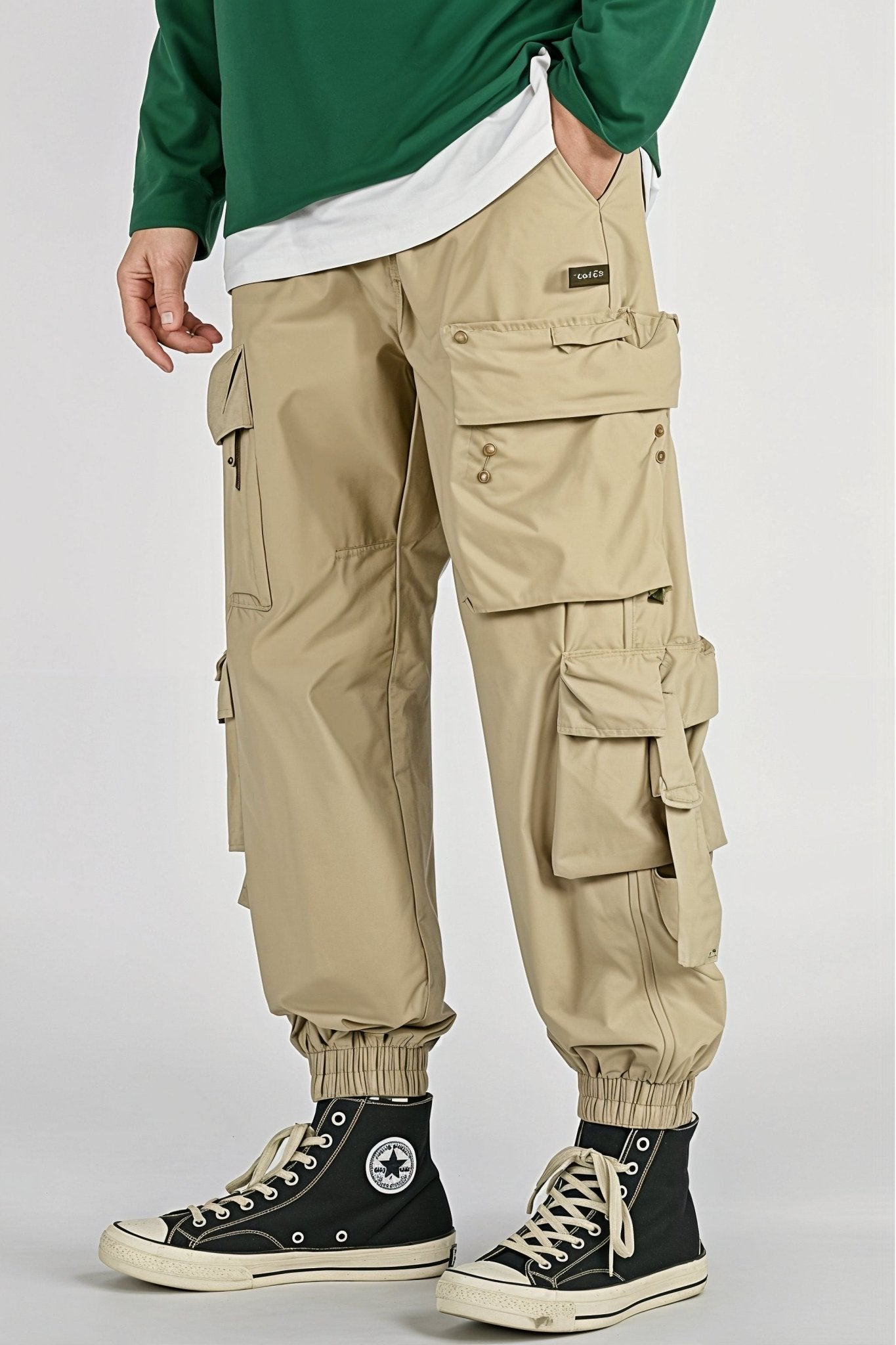 Pantalon Cargo Beige Multi - Poches Baggy Pour Homme - Cargonomix