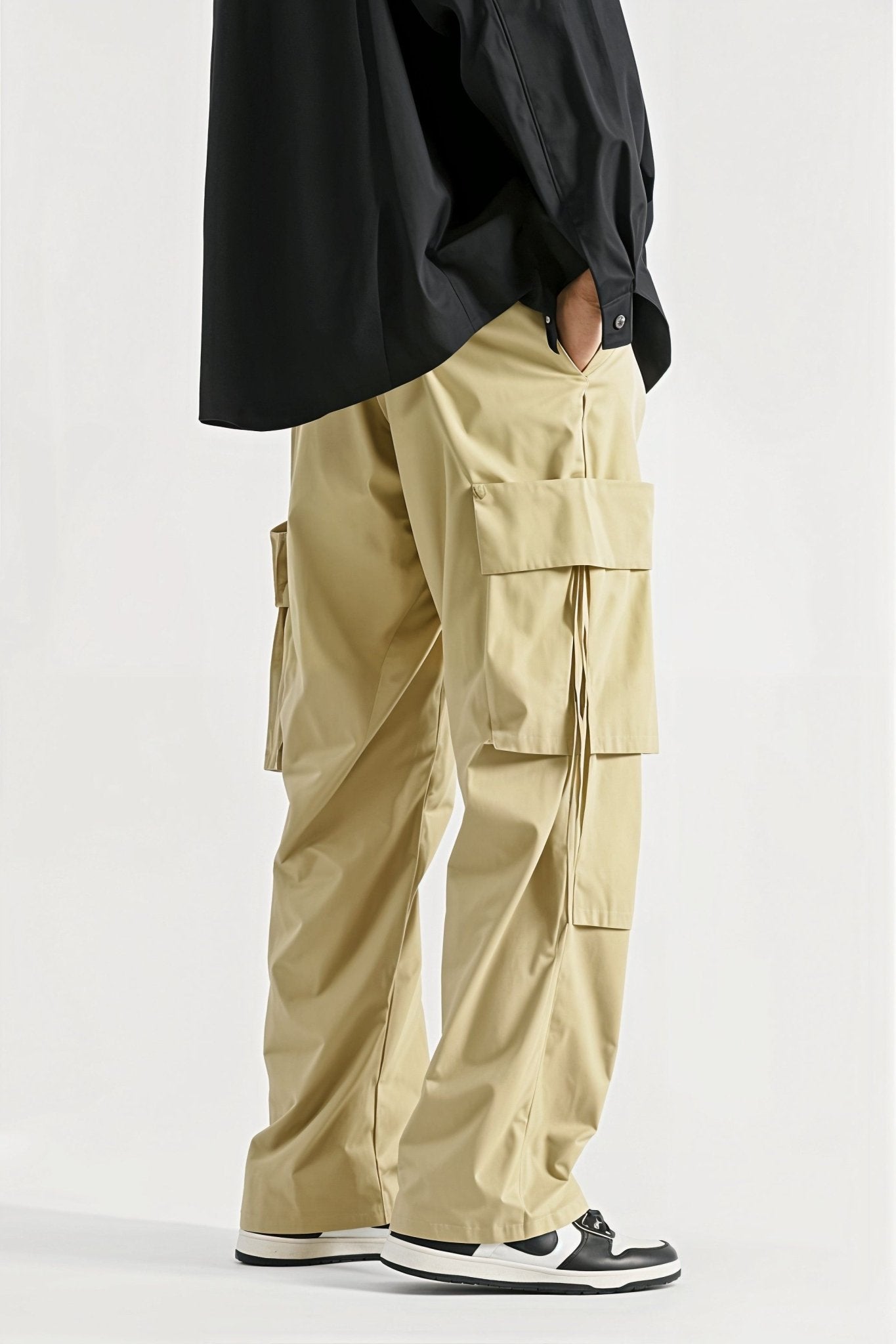 Pantalon Cargo Beige Tendance Large Homme - Cargonomix