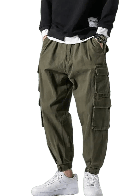 Pantalon Cargo Coréen Vert | Cargonomix