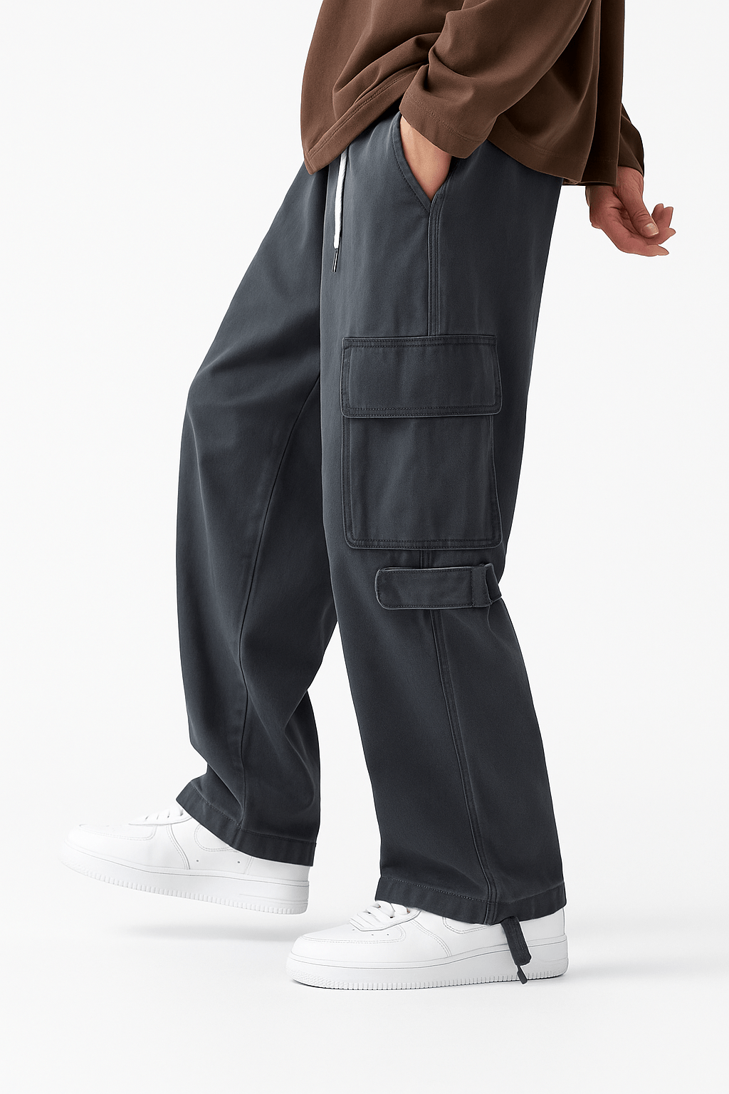 Pantalon Cargo Décontracté Gris | Cargonomix