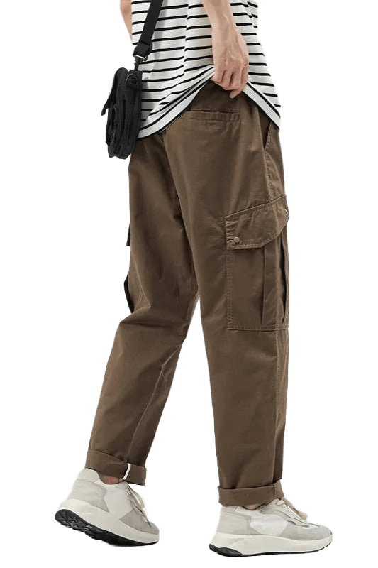 Pantalon Cargo Droit Marron | Cargonomix