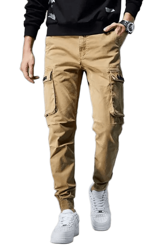 Pantalon Cargo Élastique Beige | Cargonomix
