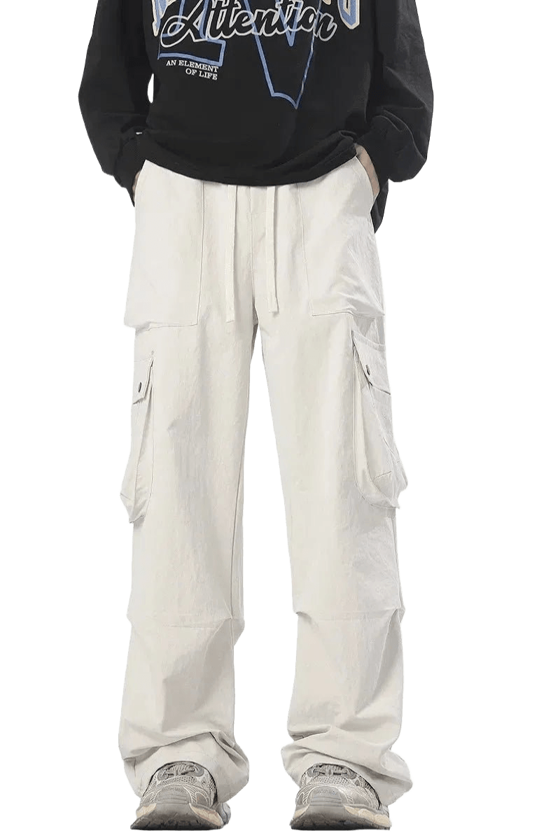 Pantalon Cargo Épais Blanc | Cargonomix
