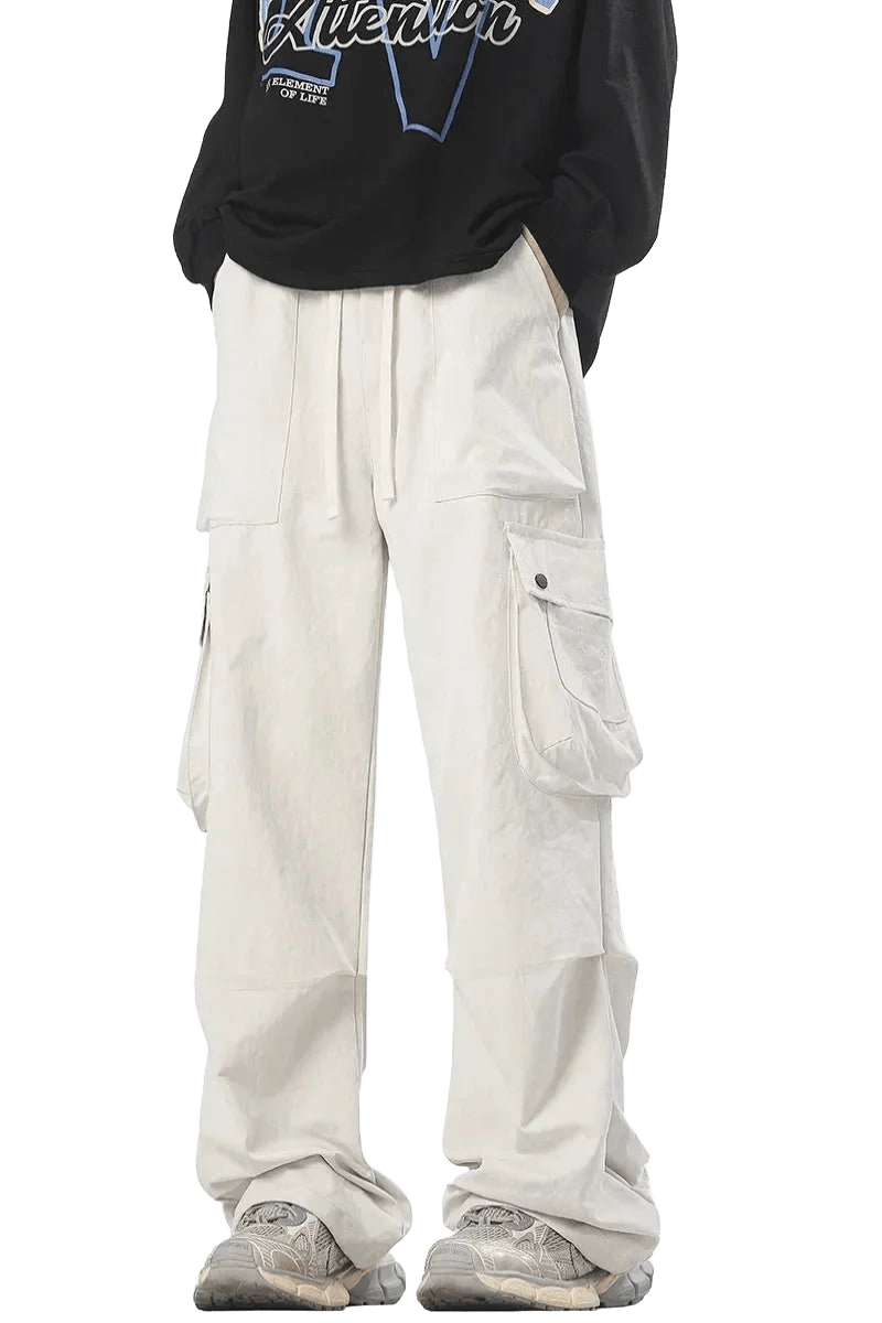 Pantalon Cargo Épais Blanc | Cargonomix