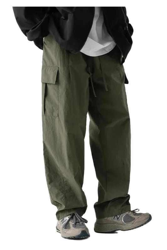 Pantalon Cargo Grande Taille Vert | Cargonomix